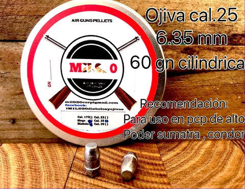 OJIVA Cal.25 / 6.35 mm - 60 gn