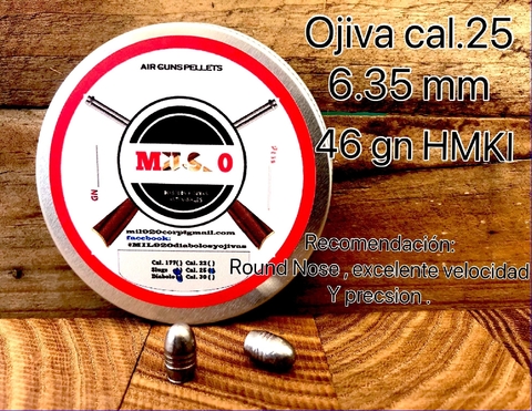 OJIVA CAL.25 / 6.35 mm - 46 gn HMKI