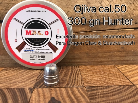 Ojiva Cal.50 / 300 gn Hunter