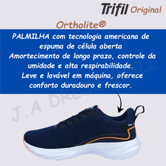 Tênis Masculino Trifil Esportivo Caminhada Corrida Leve Confortável Academia Casual Sola TPU/EVA na internet