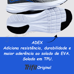 Tênis Masculino Trifil Esportivo Caminhada Corrida Leve Confortável Academia Casual Sola TPU/EVA - loja online