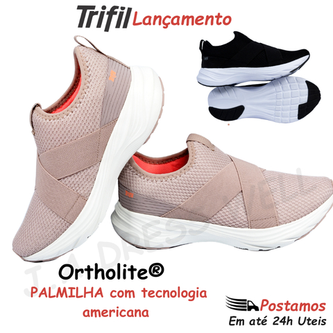 Tênis Feminino Trifil Esportivo Caminhada Corrida Leve Confortável Academia Casual Sola TPU/EVA