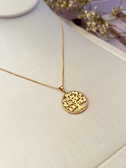 Colar Árvore da vida Semijoia