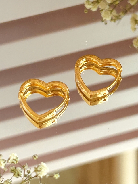 Argola Coração Média - comprar online