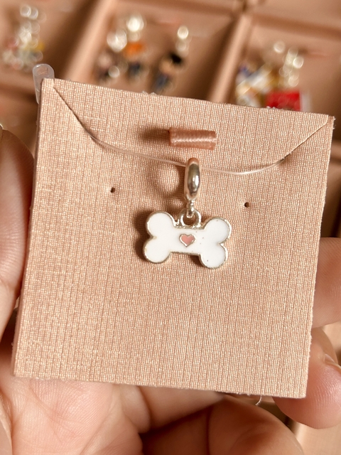 Berloque patinha banhado a prata 925 - comprar online