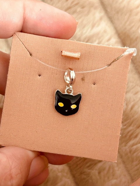 Berloque Gato Preto em Aço Inox - comprar online