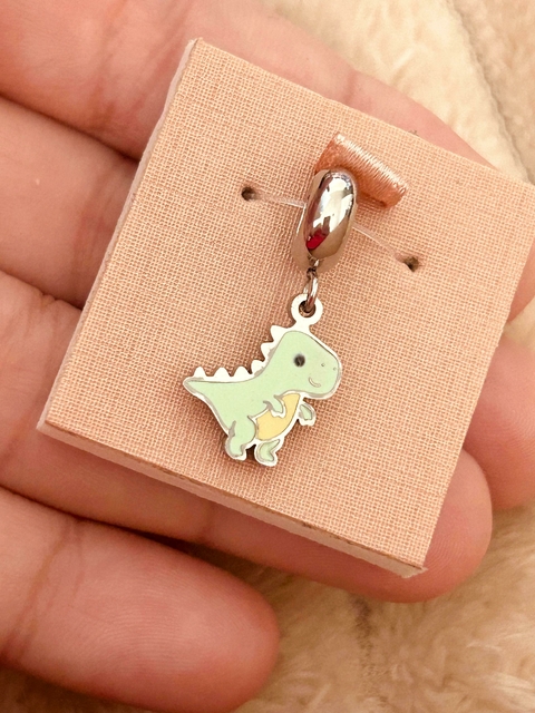 Berloque Dinossauro baby Aço Inox - comprar online