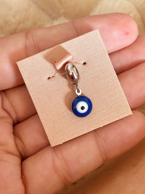 Berloque Olho Grego em Aço Inox - comprar online