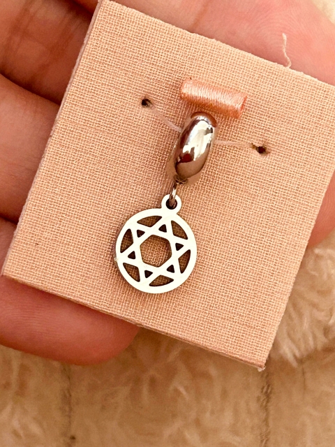 Berloque Estrela de Davi em Aço Inox - comprar online