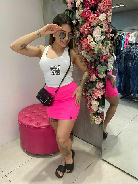BLUSA DECOTE NADADOR LOGO LANÇA PERFUME