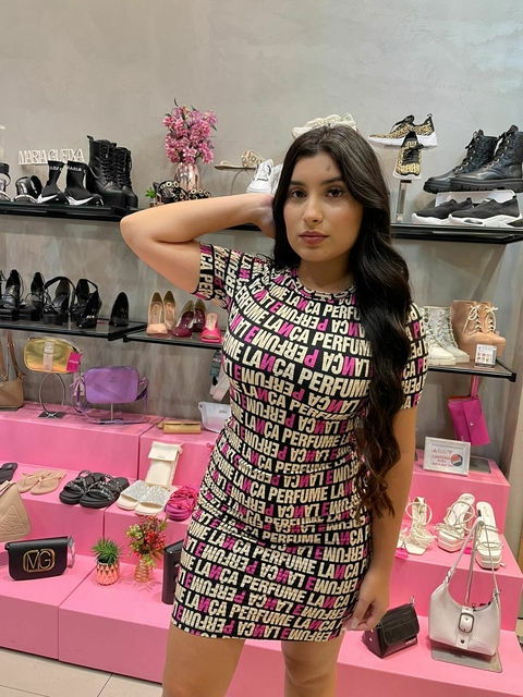 VESTIDO CURTO LANÇA PERFUME LOGO 502VE009827