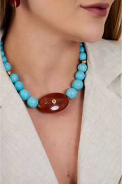 COLAR DIURNO TURQUESA - comprar online