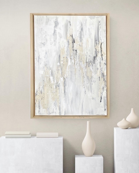 Obra “White silver texture”.