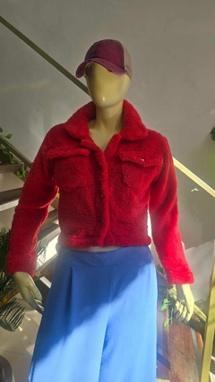 Campera Chaqueta Cargo De Piel Premium Con Botones (473) - comprar online