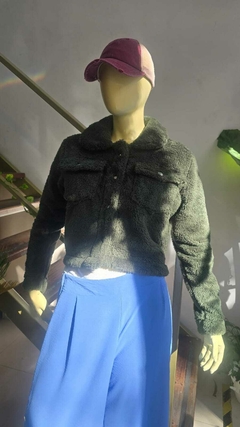 Campera Chaqueta Cargo De Piel Premium Con Botones (473) en internet