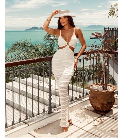 Vestido longo decote (TAM U) SL