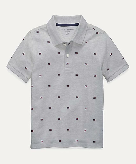 Camisa Polo Básica Cinza - TOMMY HILFIGER