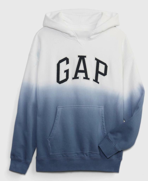 BLUSA MOLETOM TIE DYE AZUL - GAP