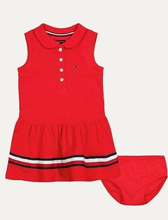 Vestido Gola Vermelho - TOMMY HILFIGER