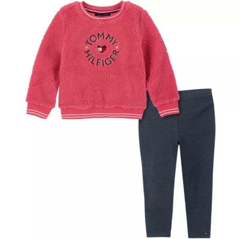 CONJUNTO SHERPA MENINA ROSE - TOMMY HILFIGER