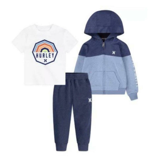 CONJUNTO TRIO AZUL MENINO - HURLEY