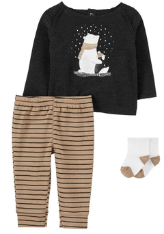 Conjunto Urso com Meia - CARTER´S