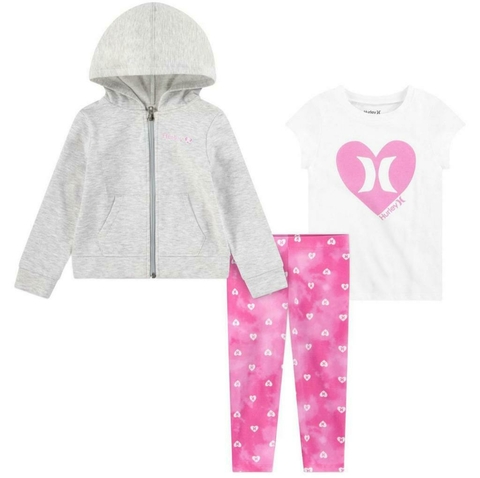 CONJUNTO TRIO ROSA MENINA - HURLEY