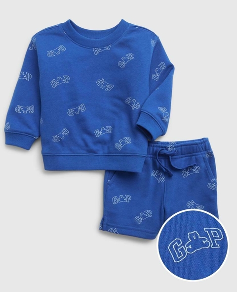 CONJUNTO MOLETOM AZUL ROYAL BB - GAP