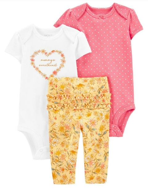 Kit Body Floral 3 PÇS - CARTER´S