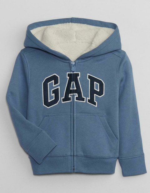 BLUSA MOLETOM SHERPA MENINO AZUL - GAP