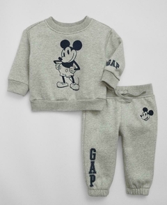 CONJUNTO BABY MOLETOM MICKEY CINZA - GAP
