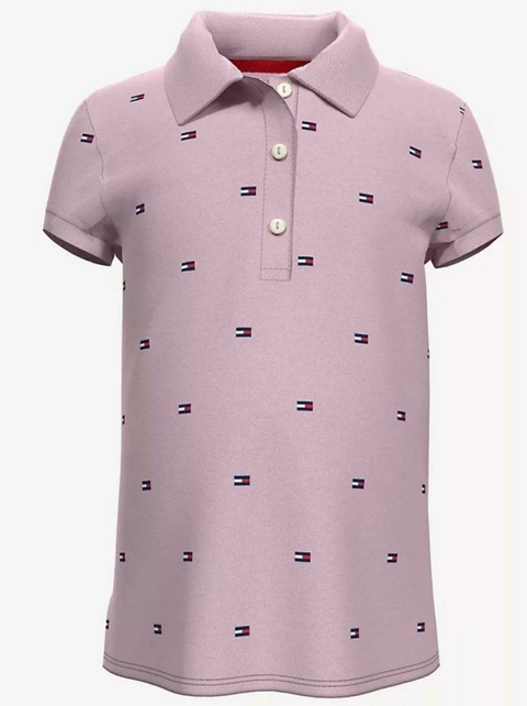 Camisa Polo Básica Rosa Logo - TOMMY HILFIGER