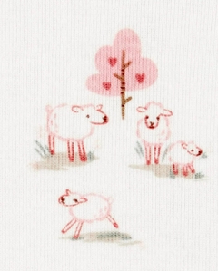 Kit Body Manga Longa Ovelha 6pçs - CARTER´S