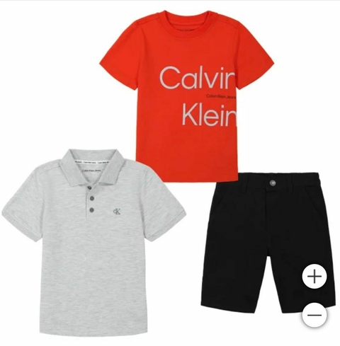 Conjunto Menino Polo 3 PÇS - CALVIN KLEIN