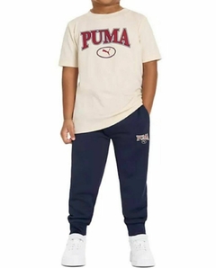CONJUNTO ESPORTIVO OFF E AZUL MENINO - PUMA - loja online