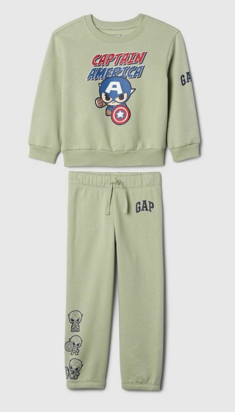 CONJUNTO MOLETOM CAPITÃO AMÉRICA VERDE - GAP - comprar online