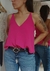 MUSCULOSA ALMA CREPE FUCSIA - comprar online