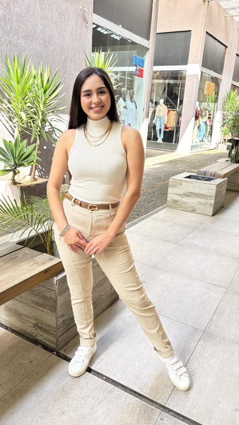 REGATA CANELADA GOLINHA - CRU - comprar online