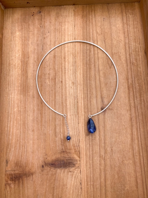 Choker Cosmos Sodalita e Lápis Lazúli