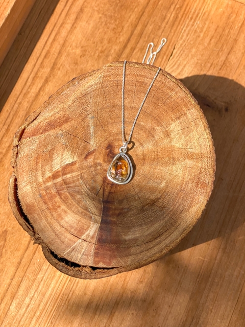 Pingente Citrino Bruto