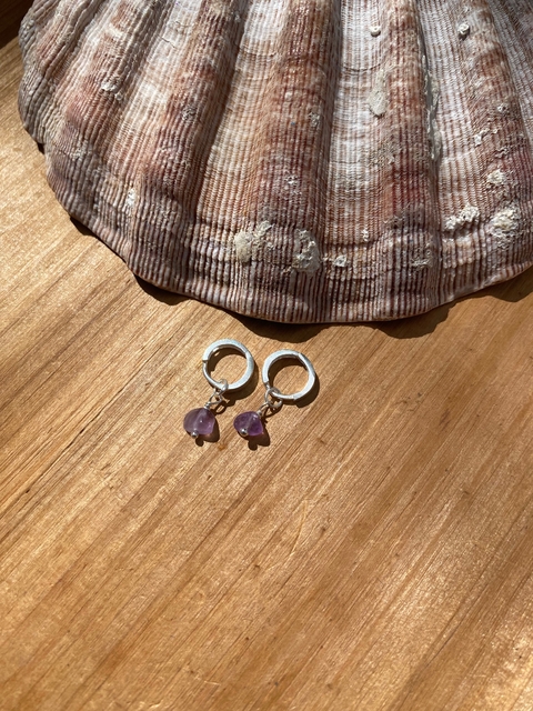 Brinco Argola Ametista