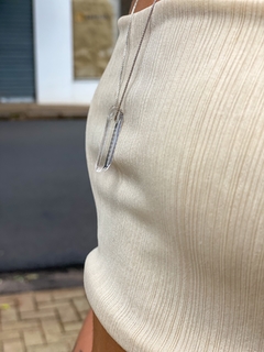 Colar Longo Quartzo - Flor do Mar