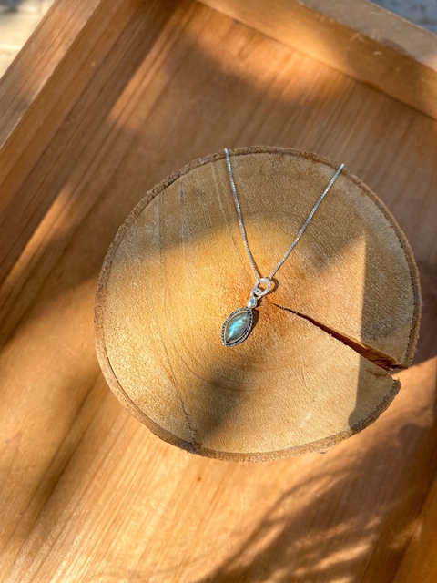 Pingente Labradorita Navete