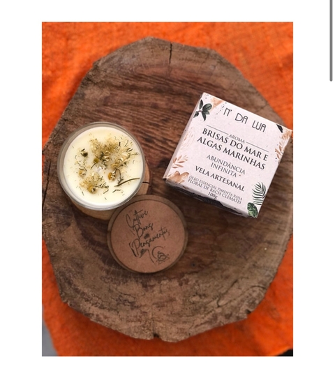 Vela Artesanal Abundância Infinita - Brisas do Mar e Algas Marinhas