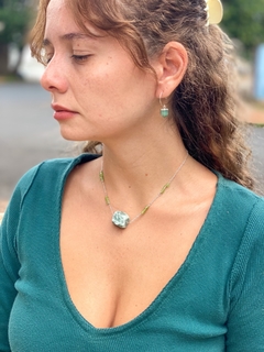 Amuleto Quartzo Verde + Peridoto - comprar online