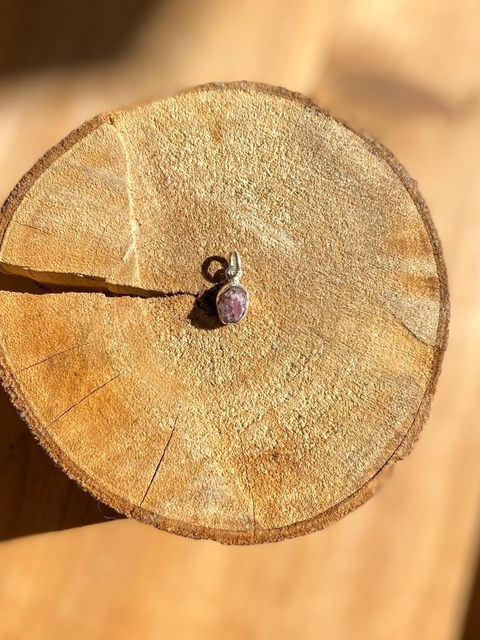 Pingente Turmalina Rosa Bruta