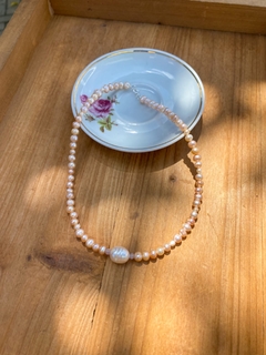 Choker Pérola e Ametista na internet