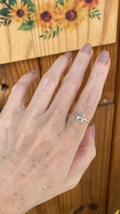 Anel Prasiolita Regulável - comprar online