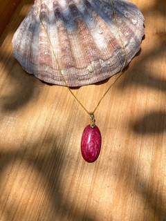 Colar Banhado a Ouro Rubi - comprar online