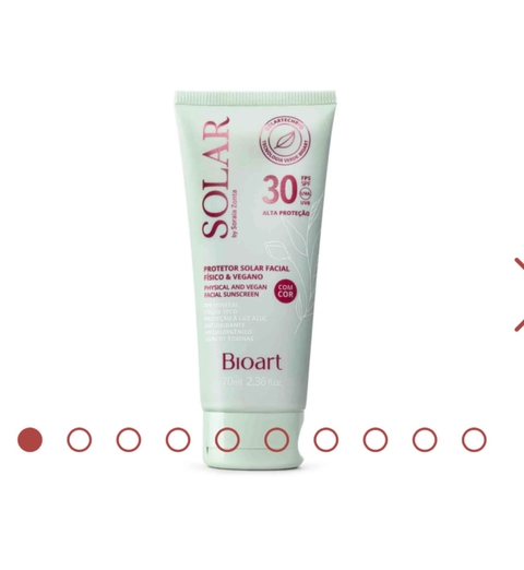 PROTETOR SOLAR FACIAL COM COR FÍSICO NATURAL & VEG